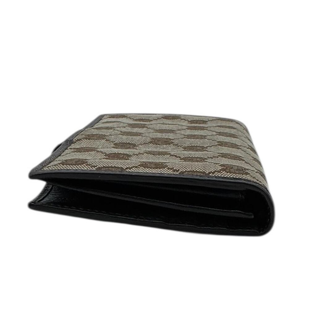 Gucci GG Abbey D Ring Continental Wallet Brown‎ Canvas Leather OS Vintage - Picture 4 of 11